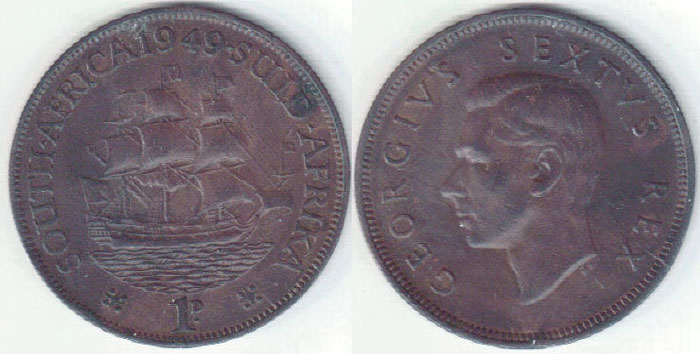 1949 South Africa Penny A000176